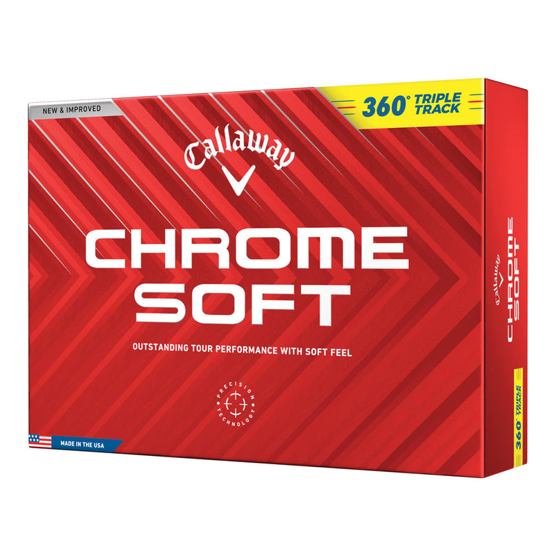 Callaway Chrome Soft '24 360 Triple Track Golf Balls - Dozen