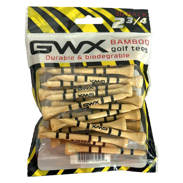 GWX Bamboo Golf Tees - Natural