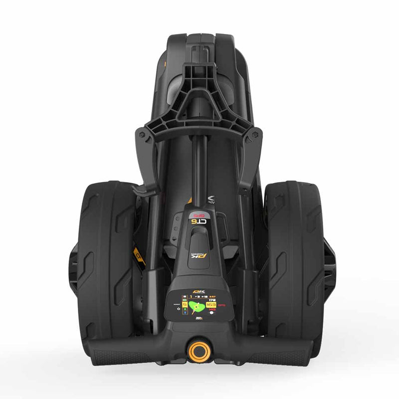 PowaKaddy CT6 GPS Black Electric Trundler w/18 Hole Lithium Battery