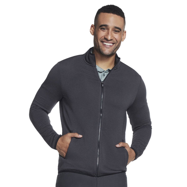 Skechers Mens Hoodless Hoodie Ottoman Jacket