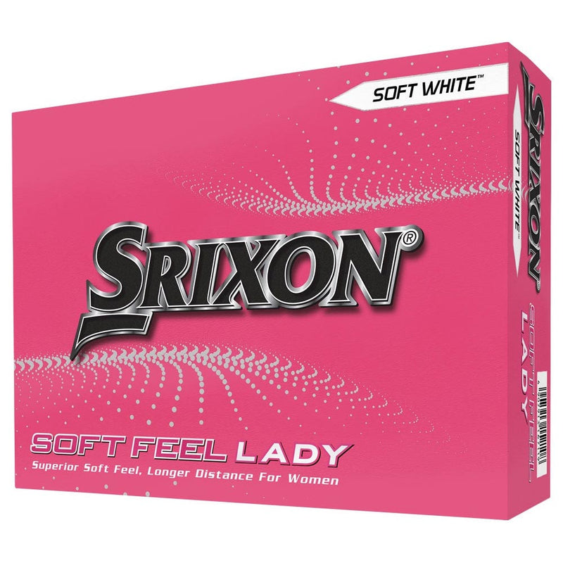 Srixon Soft Feel Lady White Golf Balls V8 - 3 Dozen