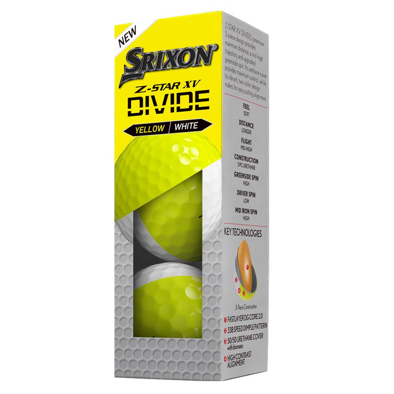 Srixon Z-Star XV V9 Divide Golf Balls - Dozen