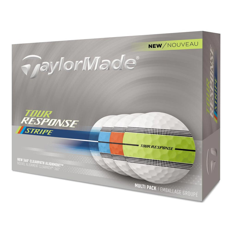 TaylorMade TM25 Tour Response Stripe Golf Balls - Dozen