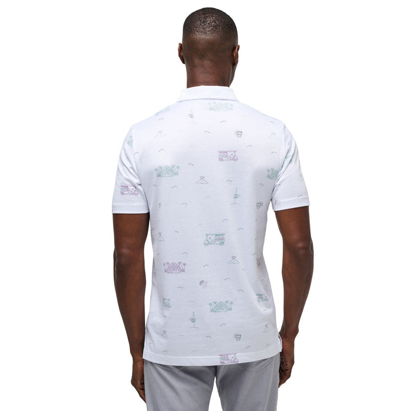 Travis Mathew Mens Tiki Mapes Print Polo