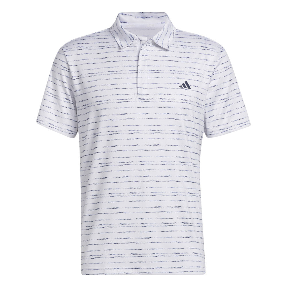 adidas Mens Striped Zip Polo – Golf Warehouse NZ