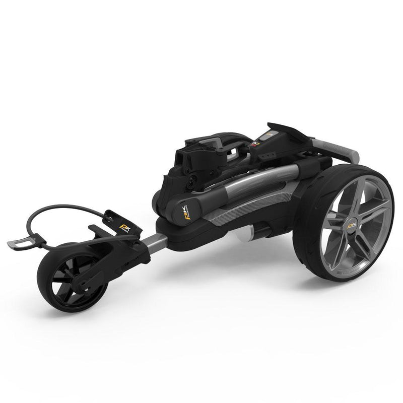 PowaKaddy FX7 GPS Gunmetal Electric Trundler w/18 Hole Lithium Battery