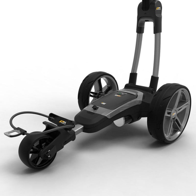 PowaKaddy FX7 GPS Gunmetal Electric Trundler w/18 Hole Lithium Battery