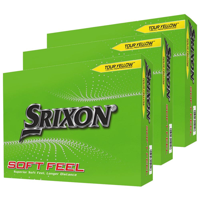 Srixon Soft Feel Tour Yellow Golf Balls V13 - 3 Dozen