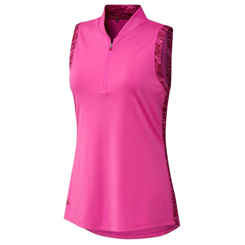 adidas Ladies Ultimate365 Print Sleeveless Polo